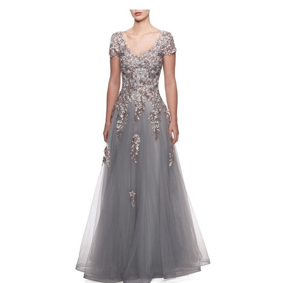La Femme Dresses & Skirts - NEW LA FEMME Embroidered & Beaded Ballgown Z55